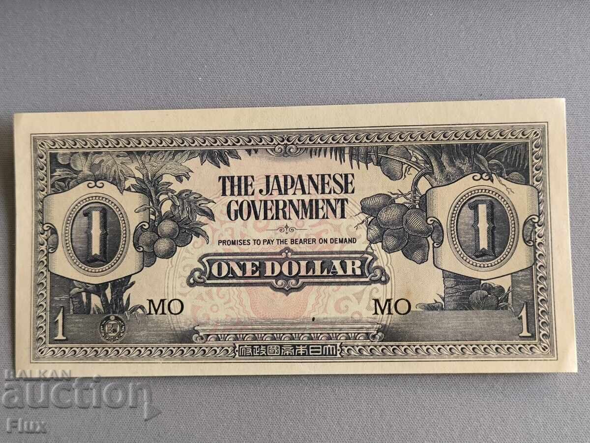 Bancnotă - Ocupația Japoneză - Malaya - 1 dolar UNC | 1942