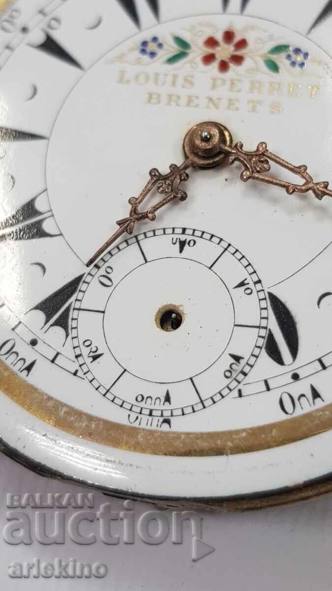 Silver Pocket Turkish Ottoman Watch LOUIS PERET - 5