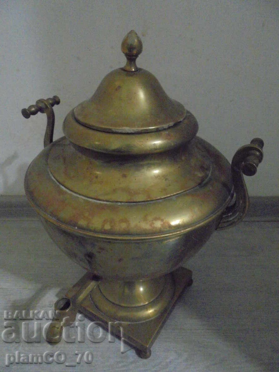 №*8499 ΠΑΛΙΟ ΜΕΤΑΛΛΙΚΟ ΔΟΧΕΙΟ / ΑΝΤΙΚΕΡΟΣ ΣΑΜΟΒΑΡ - 6