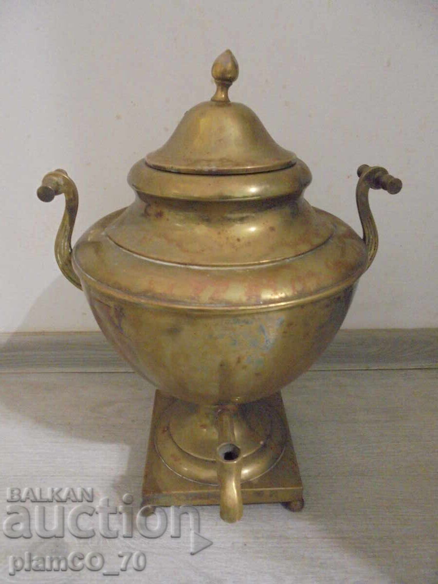 №*8499 ΠΑΛΙΟ ΜΕΤΑΛΛΙΚΟ ΔΟΧΕΙΟ / ΑΝΤΙΚΕΡΟΣ ΣΑΜΟΒΑΡ