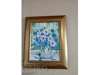 Έργο ζωγραφικής με λάδι σε καμβά με πλαίσιο