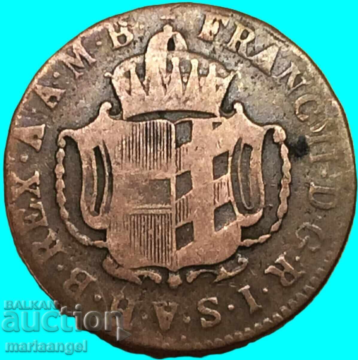 Livrarea 1 kreĭtser 1802 N - Günzburg Austria 24mm cupru