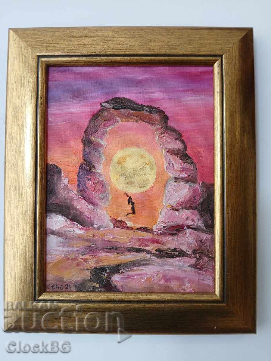 27x32 oil painting