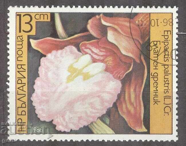 BULGARIA 1986 Orhidee timbru 2fc