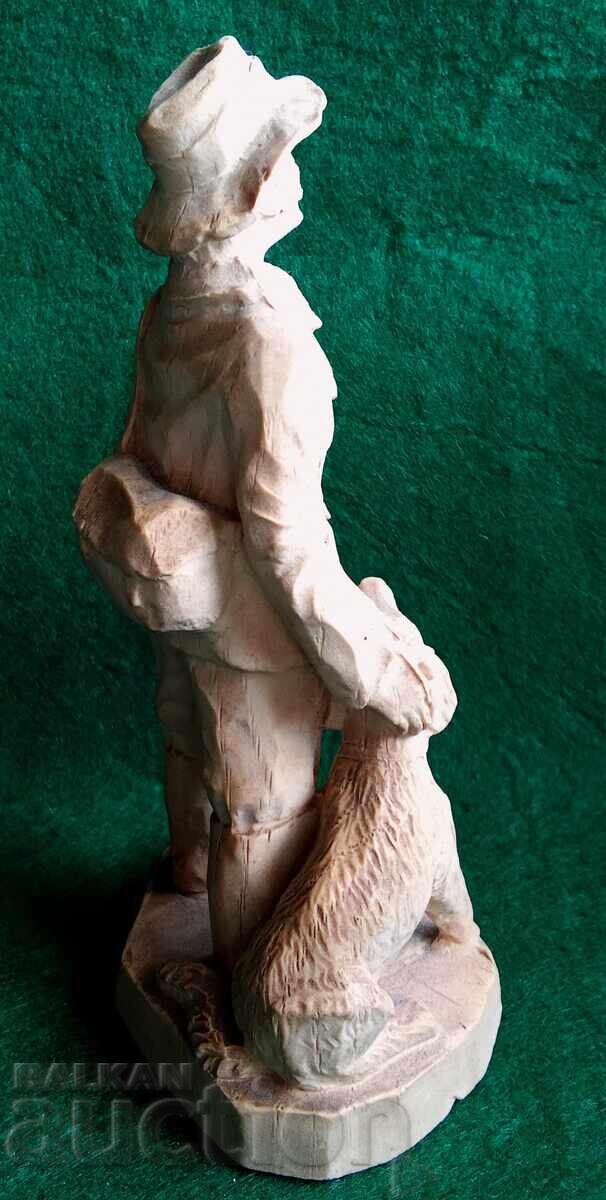 Figurină vândută SIC Handgemalt Decore de vânător vintage - 6