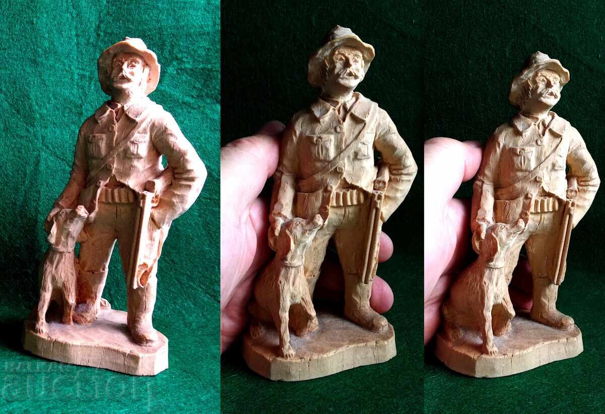 Figurină vândută SIC Handgemalt Decore de vânător vintage - 7