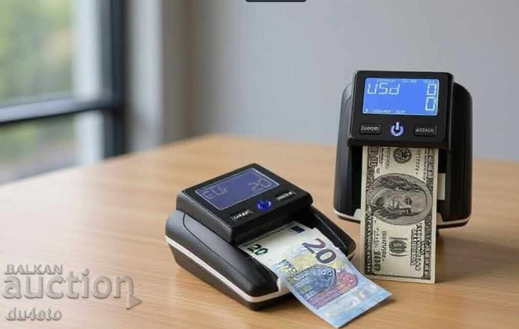 Detector digital pentru bancnote Euro false, automat și cu Detector digital pentru bancnote Euro false, automat și cu
