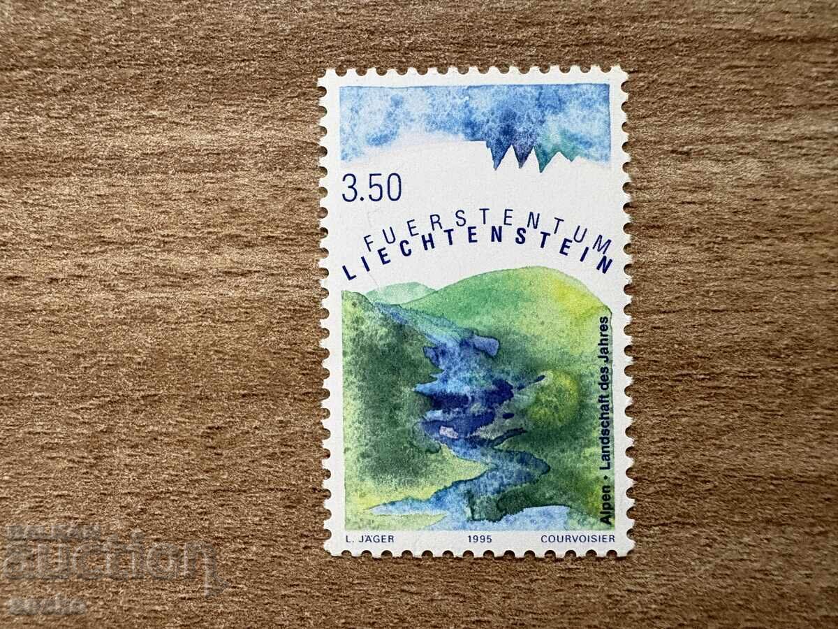 Liechtenstein - Alpii - Peisaj european pe ...(1995) MNH