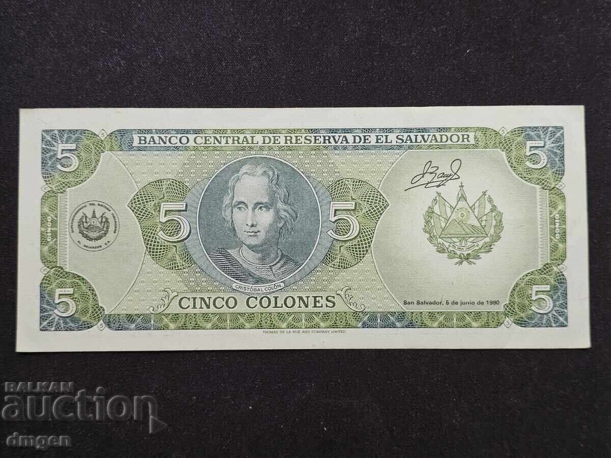 5 coloane Salvador 1990 cu preț € 24.90 | 48.70 BGN