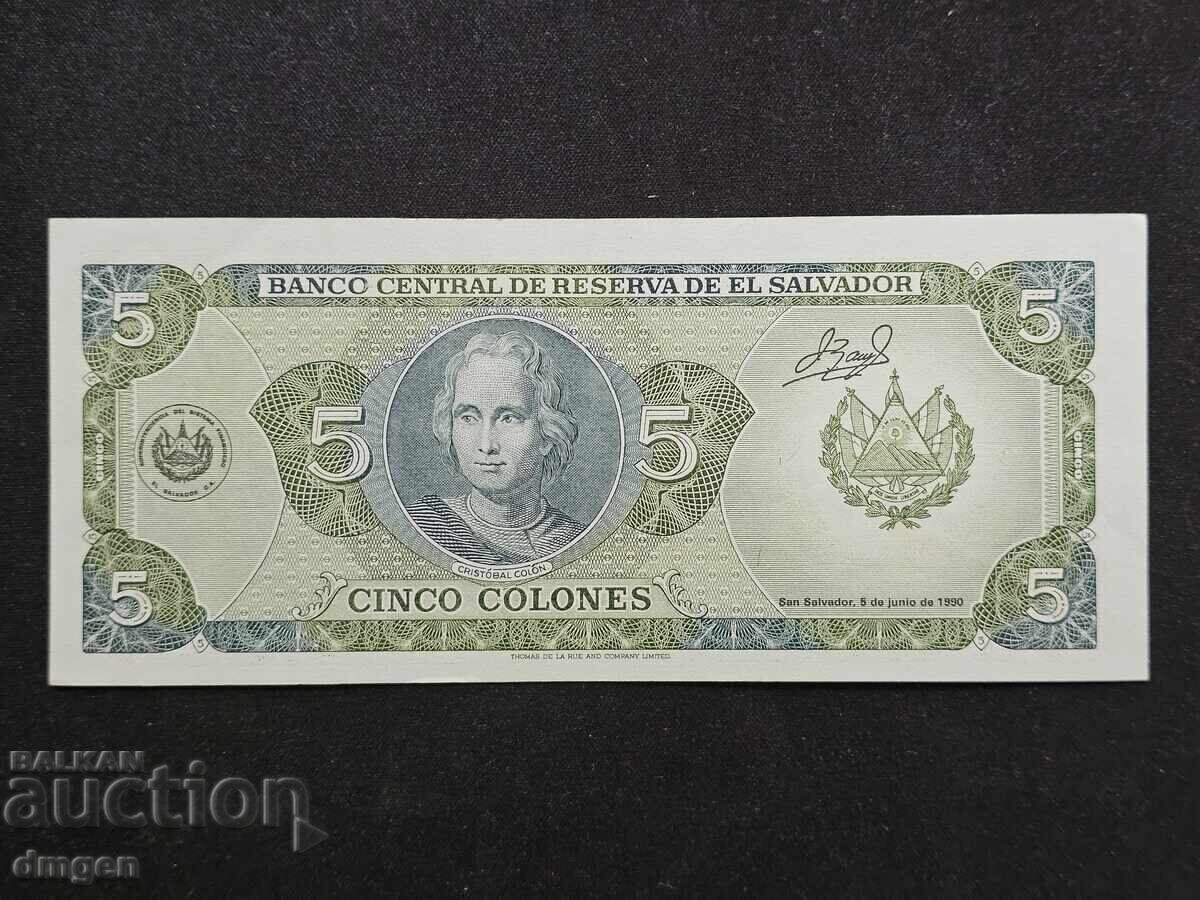 5 coloane Salvador 1990 cu preț € 23.90 | 46.74 BGN