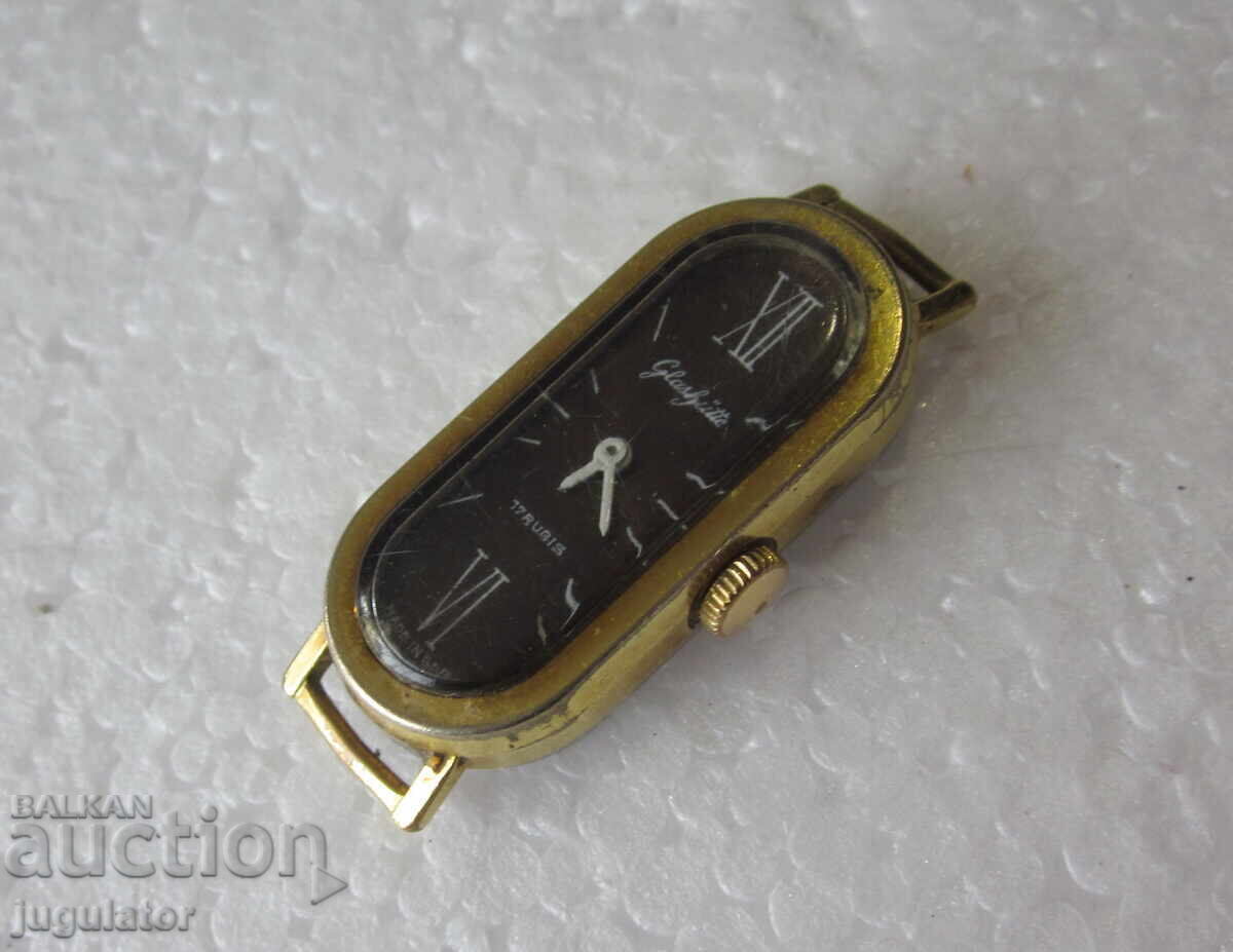 Ceas de mână mecanic german vechi Glashütte