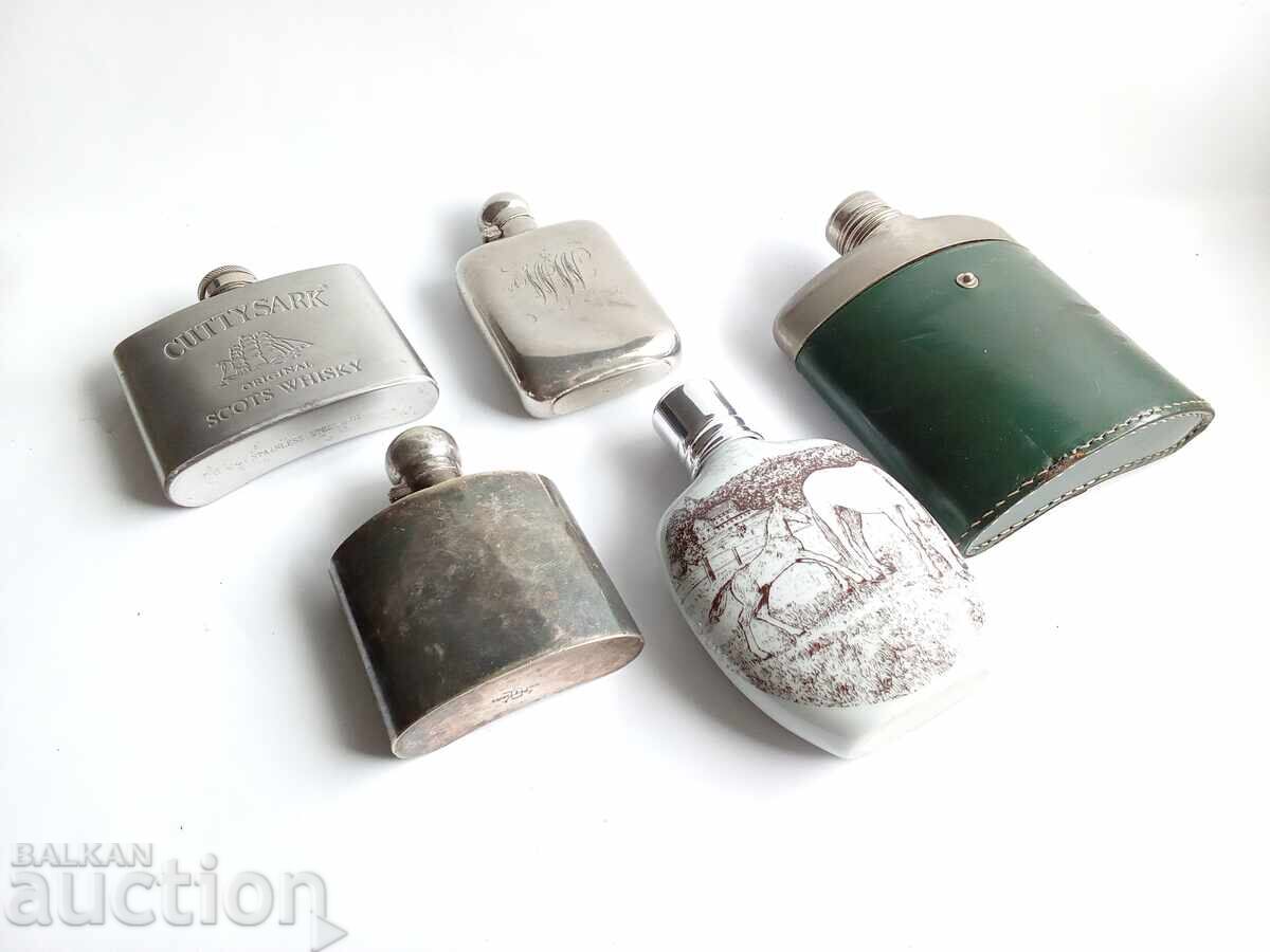 Bidoane de buzunar retro pentru alcool - 6 Bidoane de buzunar retro pentru alcool - 6