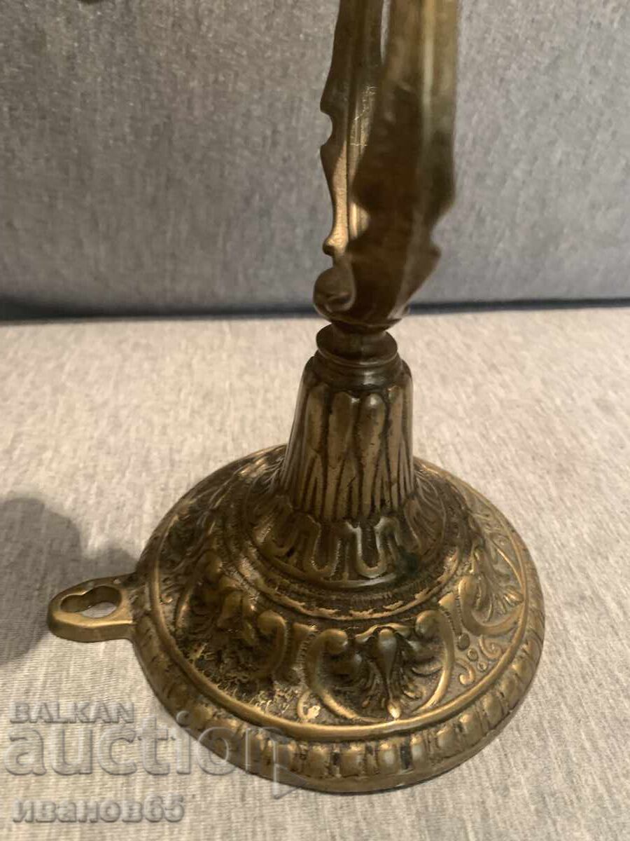 Доставка на стар месингов корабен аплик свещник