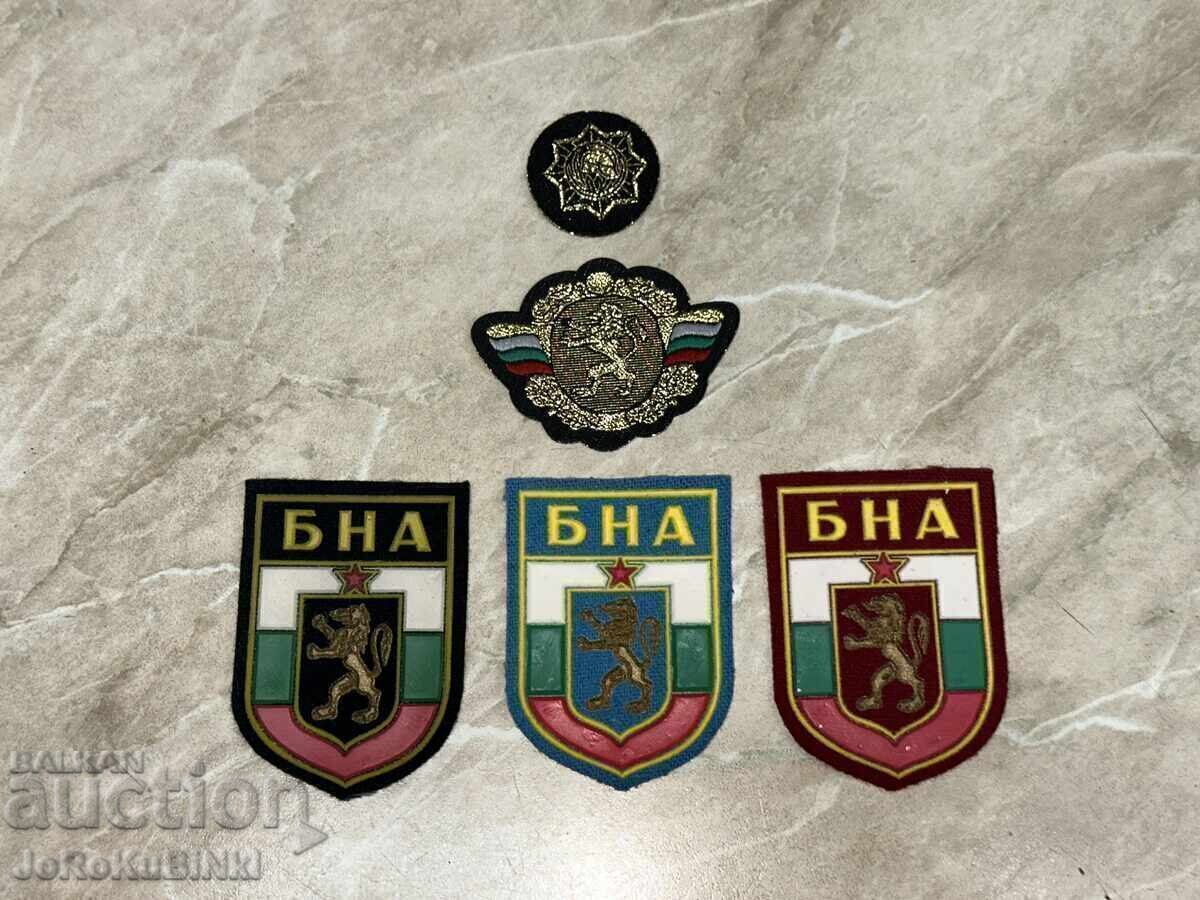 LOT BNA and Fire Department Emblems—5 pieces LOT BNA and Fire Department Emblems—5 pieces