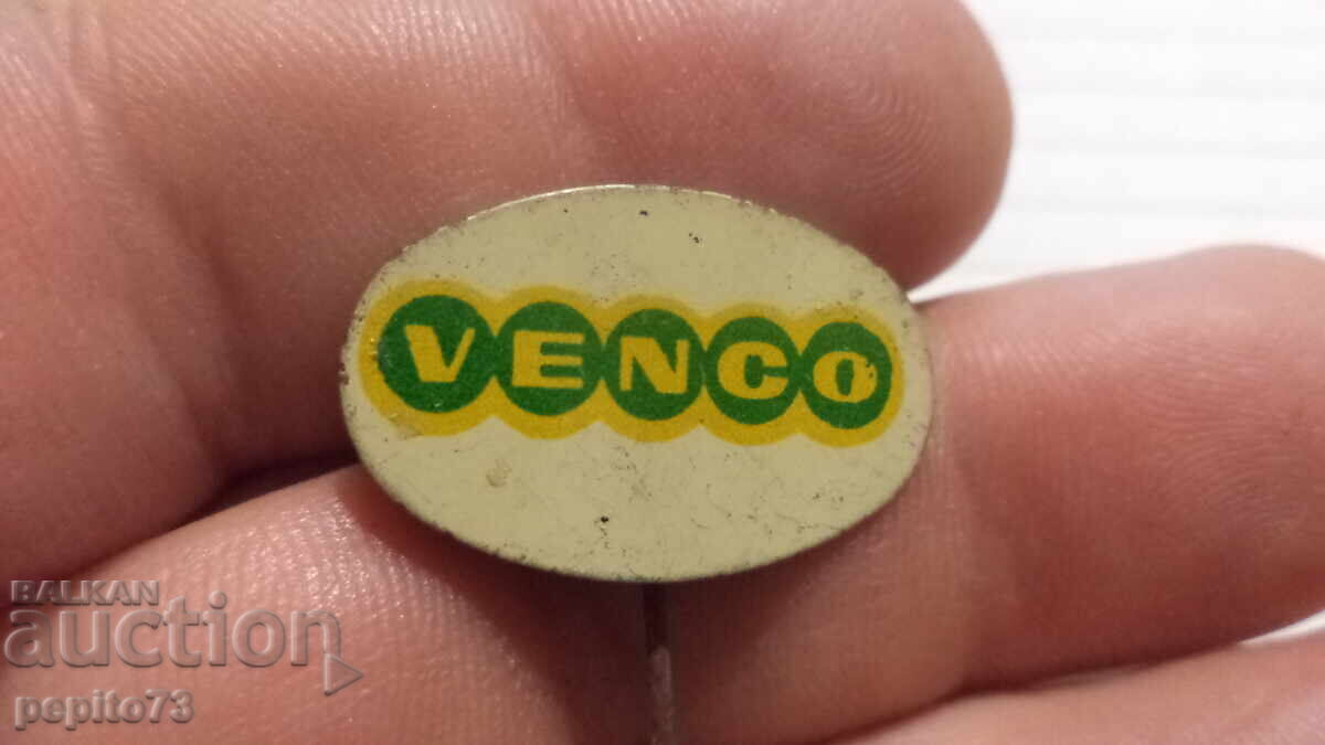 Διαφημιστική καρφίτσα, Venco, μάρκα ζαχαρωτών