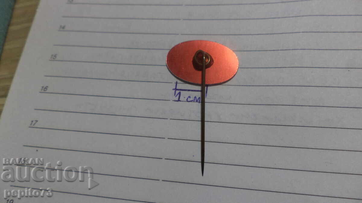 Delivery of Advertising Badge, De Keurslager, brand of meat products Delivery of Advertising Badge, De Keurslager, brand of meat products