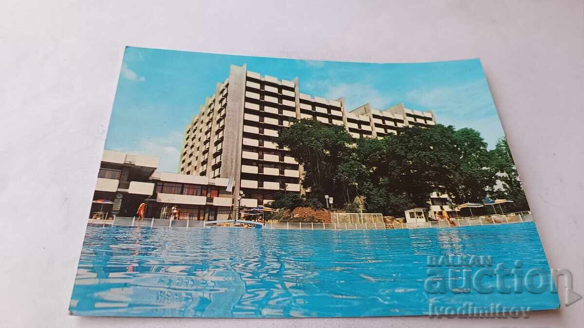 Carte poștală Drujba Grand-Hotel Varna 1982 Carte poștală Drujba Grand-Hotel Varna 1982