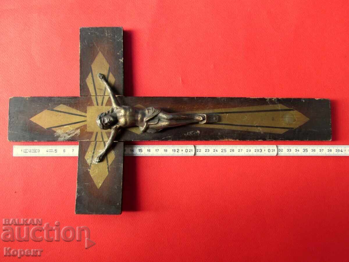 Veche cruce de perete, crucifix - 5