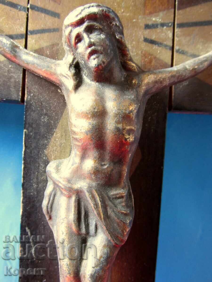 Veche cruce de perete, crucifix - 6
