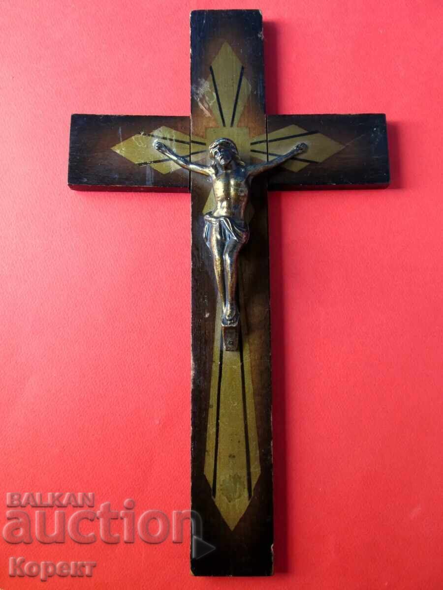 Veche cruce de perete, crucifix - 7