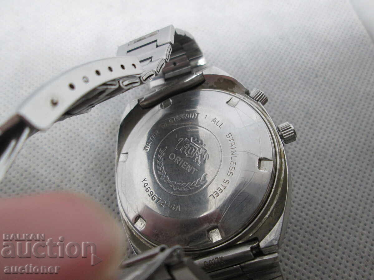 Доставка на ВИНТИДЖ МЪЖКИ  ORIENT МОДЕЛ CALENDAR-Y46967-4A РАБОТИ