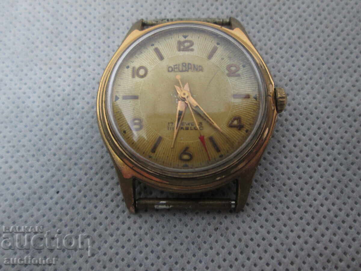 VINTAGE MEN'S WATCH DELBANA WORKING with price € 40.00 | 78.23 BGN VINTAGE MEN'S WATCH DELBANA WORKING with price € 40.00 | 78.23 BGN