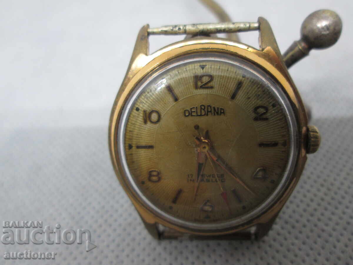 Auction VINTAGE MEN'S WATCH DELBANA WORKING Auction VINTAGE MEN'S WATCH DELBANA WORKING