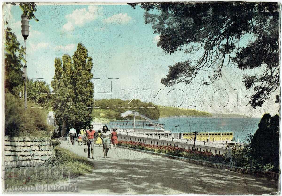 СТАРА КАРТИЧКА ВАРНА МОРСКАТА ГРАДИНА Ж005