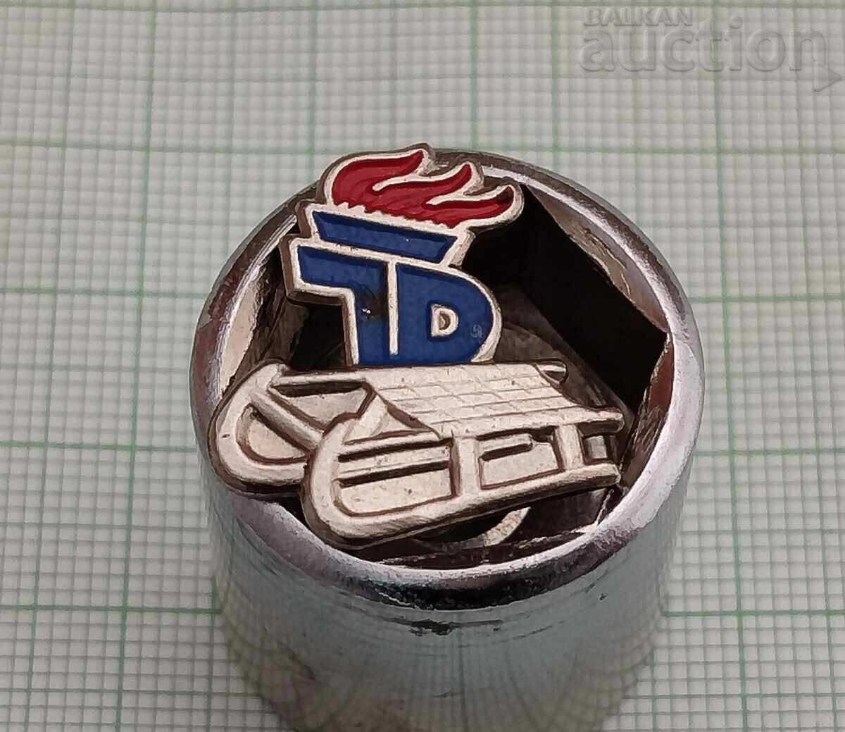 GDR GERMANY PIONEER WINTER SPORTS BADGE 196.. (year) with price € 1.00 | 1.96 BGN