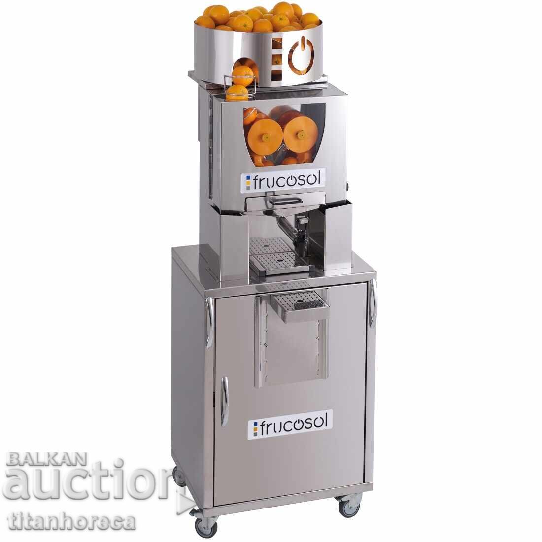 Licitație Presă profesională de citrice cu alimentare automată și dulap Licitație Presă profesională de citrice cu alimentare automată și dulap