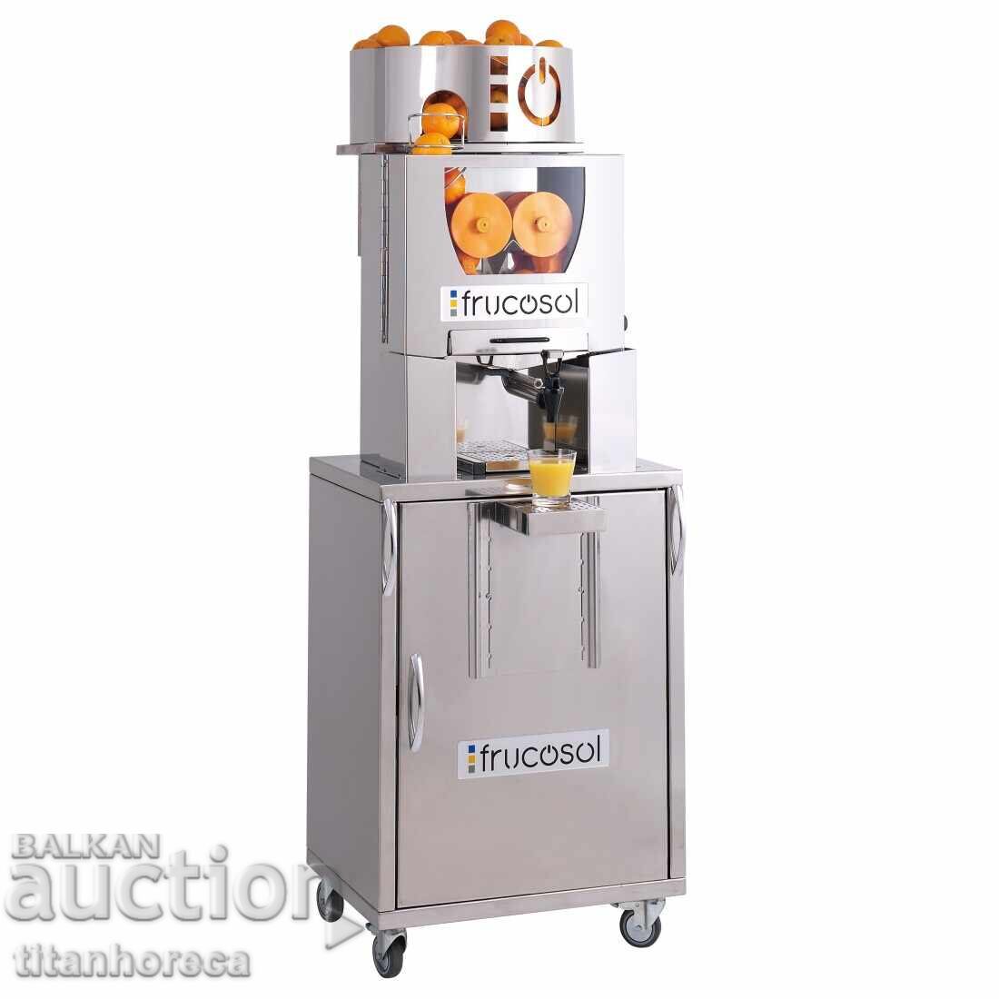 Presă profesională de citrice cu alimentare automată și dulap Presă profesională de citrice cu alimentare automată și dulap