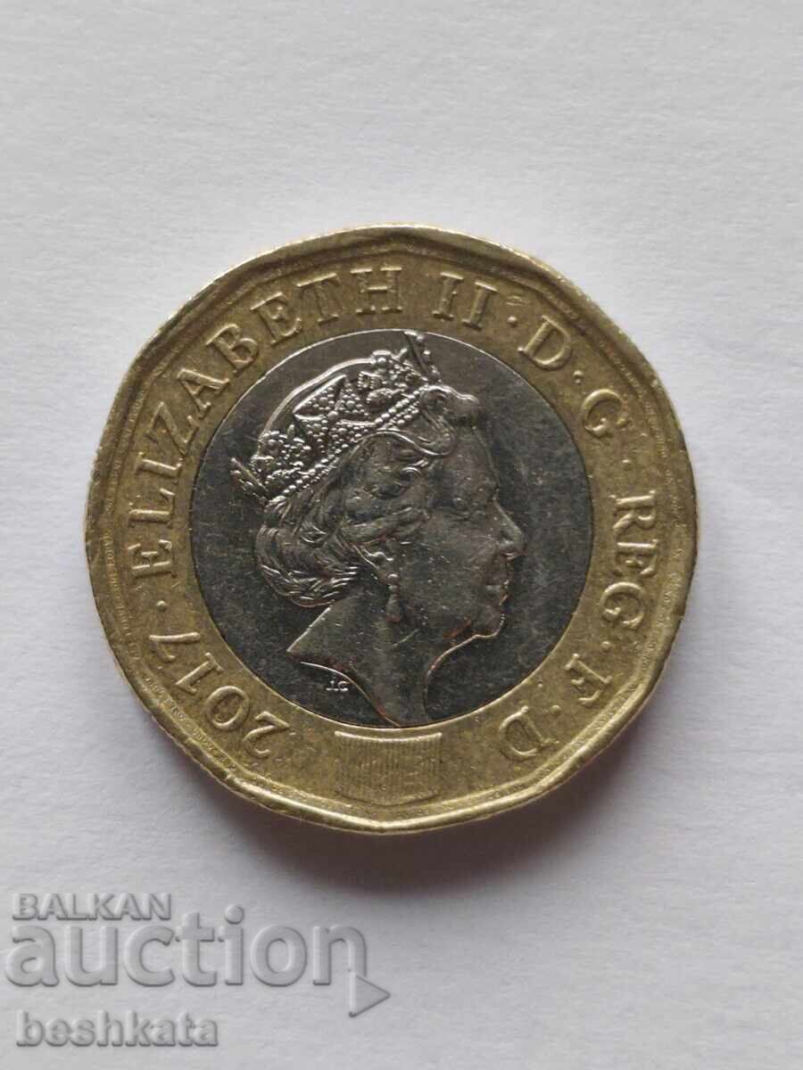 Marea Britanie - 1 liră (2017)