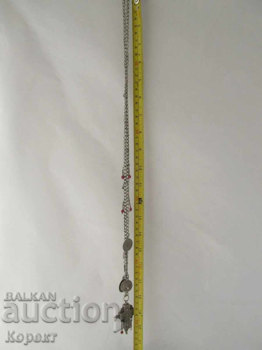 Medieval Revival Silver Alloy Chest Cross - 6