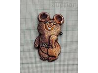 OLIMPIADA MOSCOVA URSUL MIȘA URSS INSIGNĂ