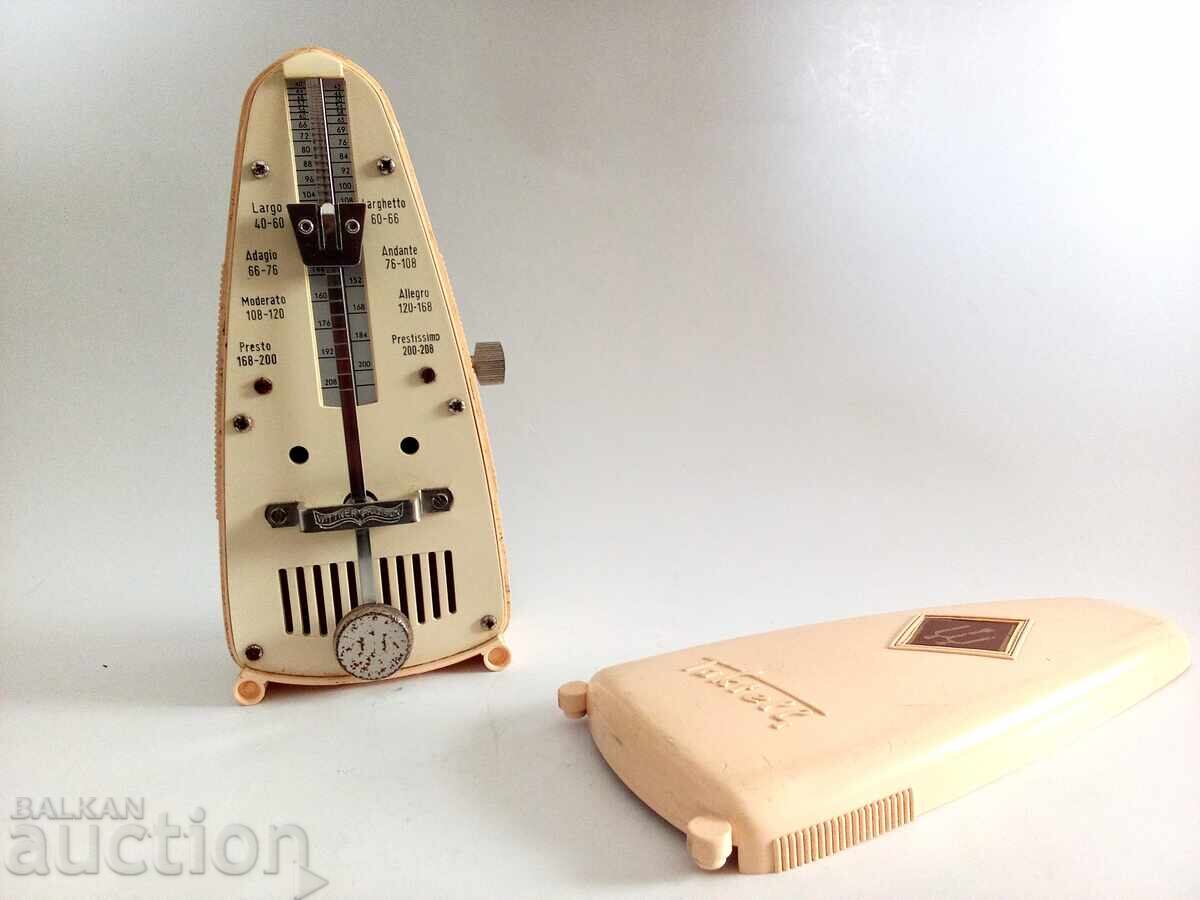 Аукцион 1960's WITTNER PRAZISION Немски Механичен Метроном Бакелит Аукцион 1960's WITTNER PRAZISION Немски Механичен Метроном Бакелит