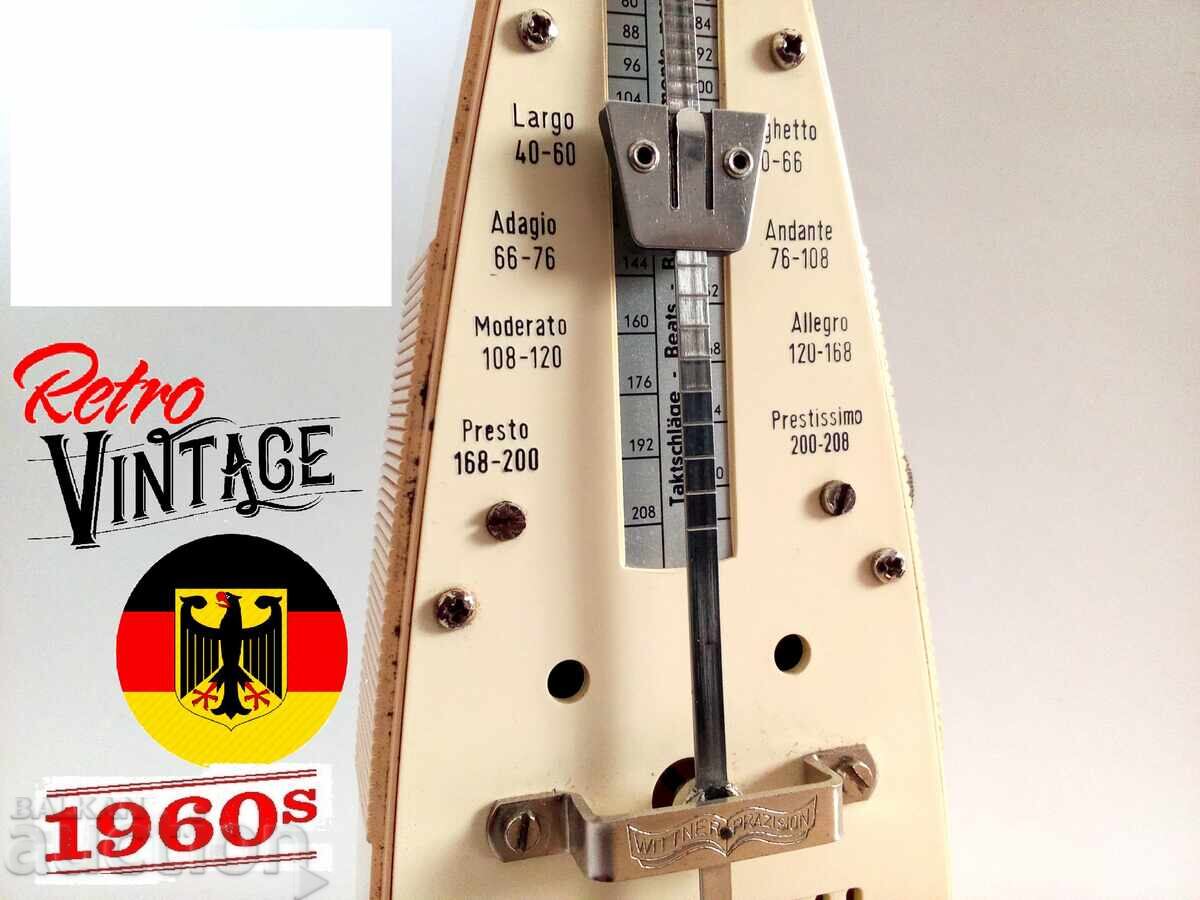 1960's WITTNER PRAZISION Немски Механичен Метроном Бакелит 1960's WITTNER PRAZISION Немски Механичен Метроном Бакелит