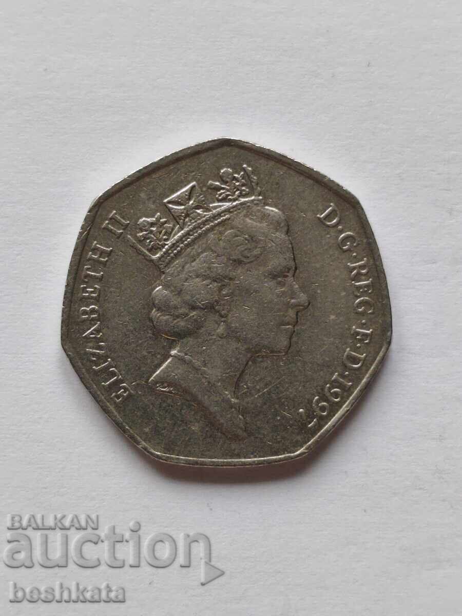 Marea Britanie - 50 pence (1997)