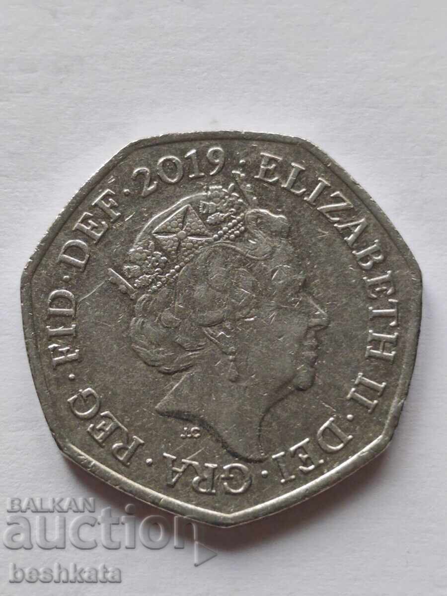 Marea Britanie - 50 pence (2019) Marea Britanie - 50 pence (2019)