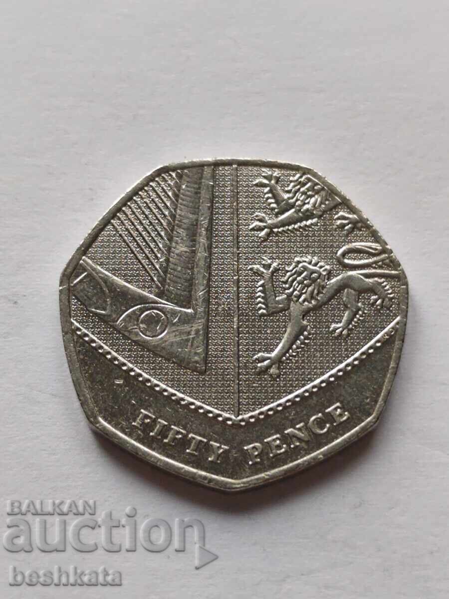 Marea Britanie - 50 pence (2019) cu preț € 3.49 | 6.83 BGN