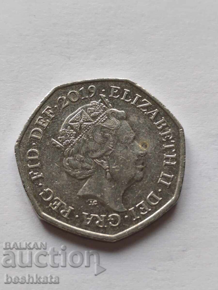 Marea Britanie - 50 pence (2019)