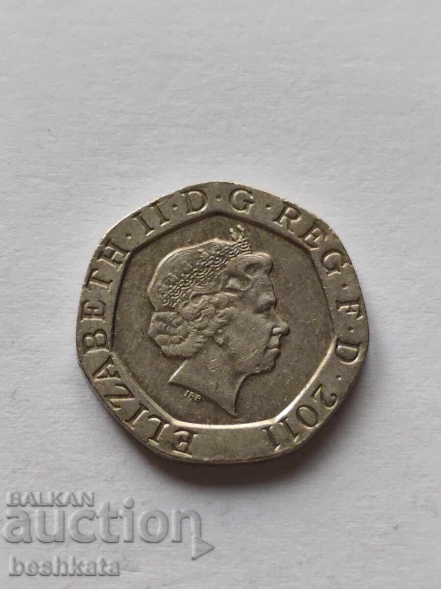 Marea Britanie - 20 pence (2011)