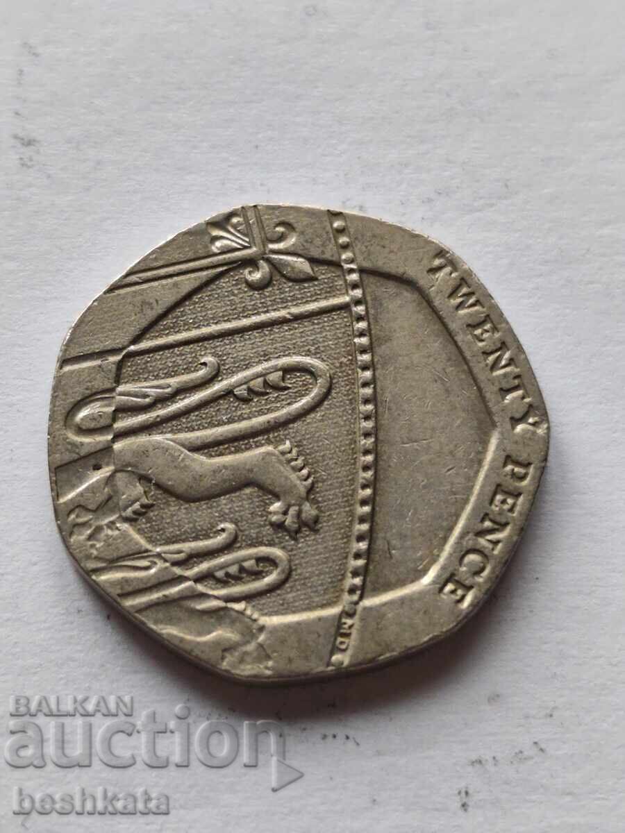 Marea Britanie - 20 pence (2011) cu preț € 0.34 | 0.66 BGN Marea Britanie - 20 pence (2011) cu preț € 0.34 | 0.66 BGN