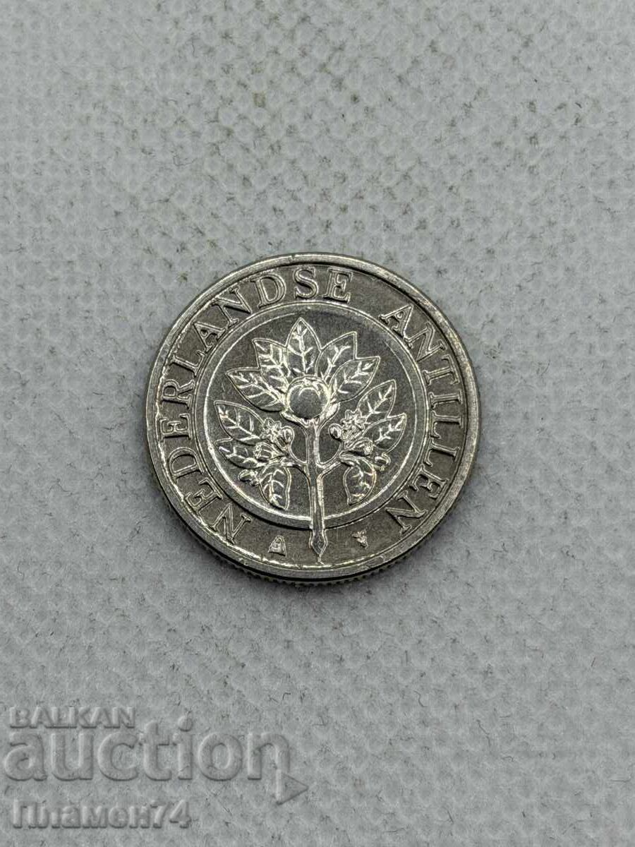 25 Cents 2012 Netherlands Antilles with price € 1.00 | 1.96 BGN