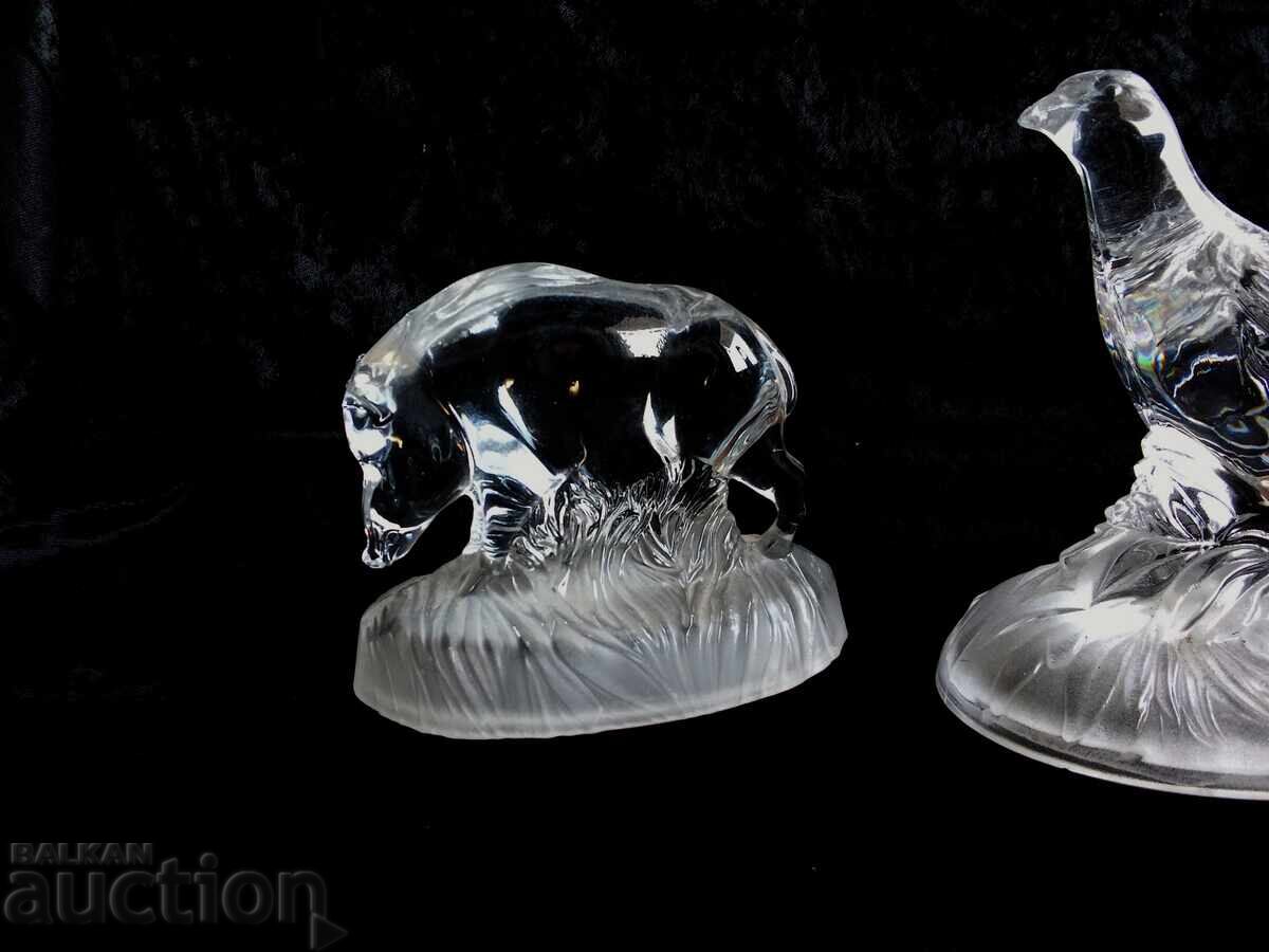 Livrarea Vintage Cristal D'Arque WILD BOAR Prepelita Presapie Sculpt