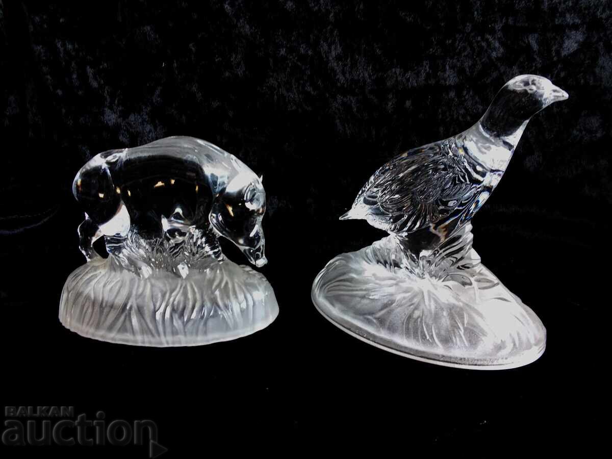Vintage Cristal D'Arque WILD BOAR Prepelita Presapie Sculpt - 5