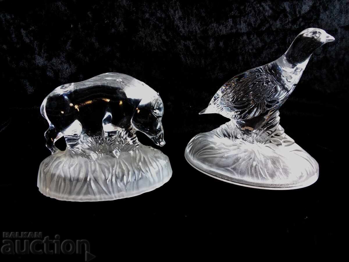 Vintage Cristal D'Arque WILD BOAR Prepelita Presapie Sculpt - 6