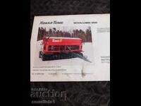 Εγχειρίδιο για σπαρτική μηχανή Novacombi 4000