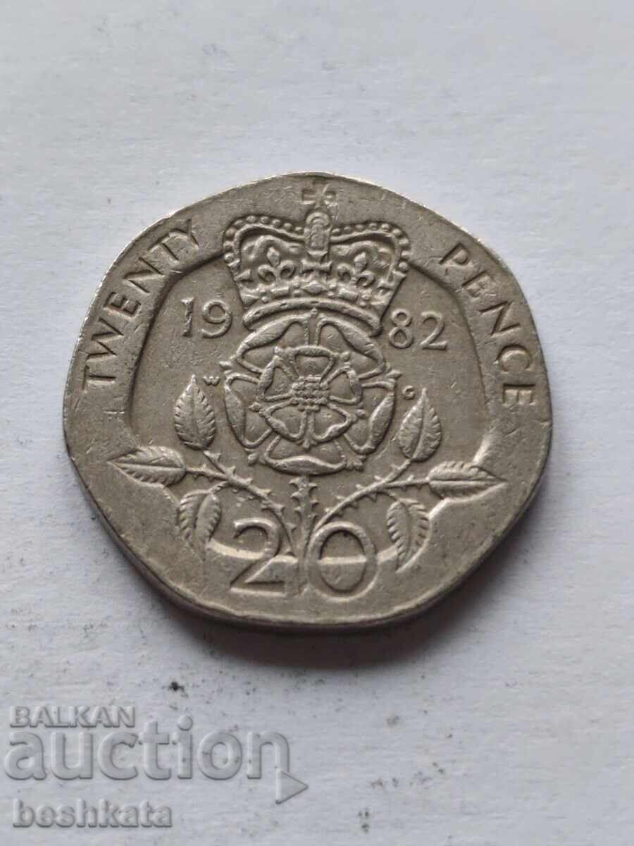 Great Britain - 20 pence (1982) Great Britain - 20 pence (1982)