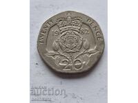 Marea Britanie - 20 pence (1982)