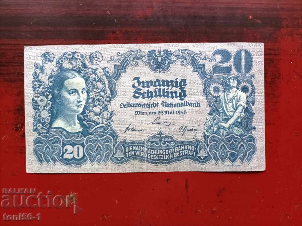 Αυστρία 20 σελίνια 1945